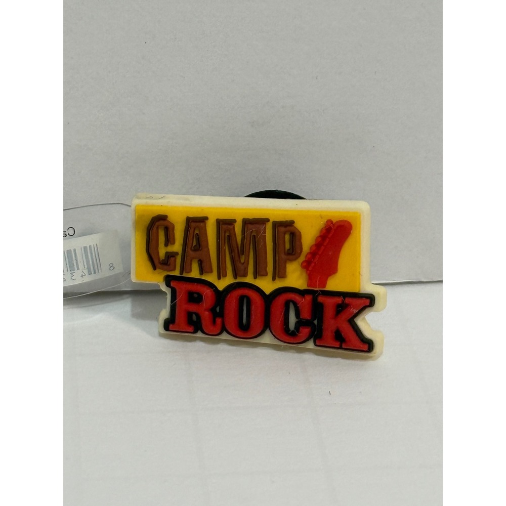 Disney Camp Rock Logo Jibbitz Shoe Charm Yellow Red Guitar Disney Channel Movie